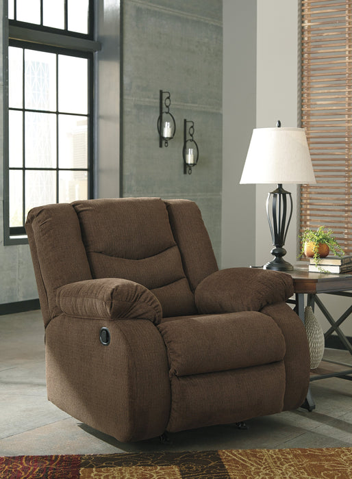 Tulen Chocolate Reclining Living Room Set - Lara Furniture