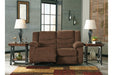 Tulen Chocolate Reclining Loveseat - 9860586 - Lara Furniture