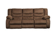 Tulen Chocolate Reclining Sofa - 9860588 - Lara Furniture