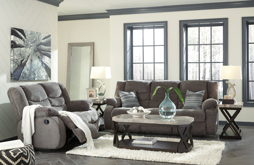 Tulen Gray Reclining Living Room Set - Lara Furniture