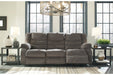 Tulen Gray Reclining Sofa - 9860688 - Lara Furniture