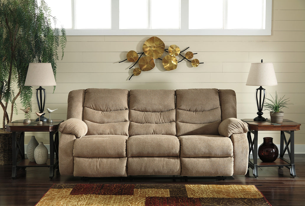 Tulen Mocha Reclining Living Room Set - Lara Furniture