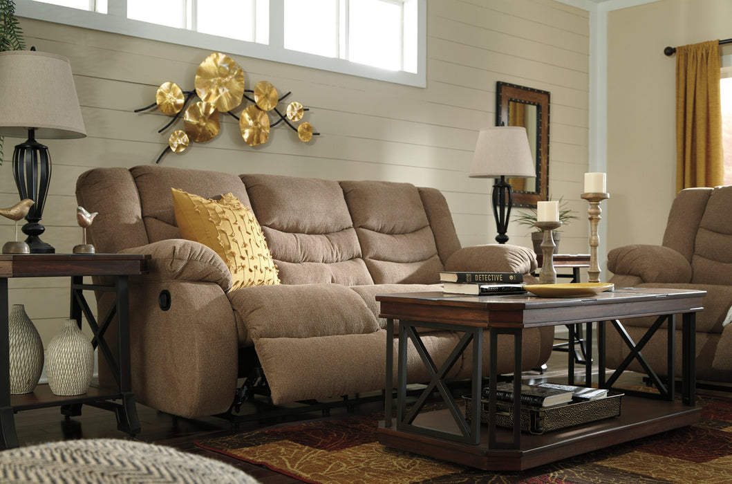 Tulen Mocha Reclining Living Room Set - Lara Furniture