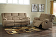 Tulen Mocha Reclining Sofa - 9860488 - Lara Furniture