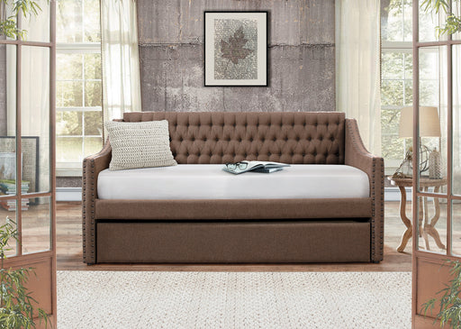 Tulney Brown Daybed with Trundle - 4966BR - Lara Furniture