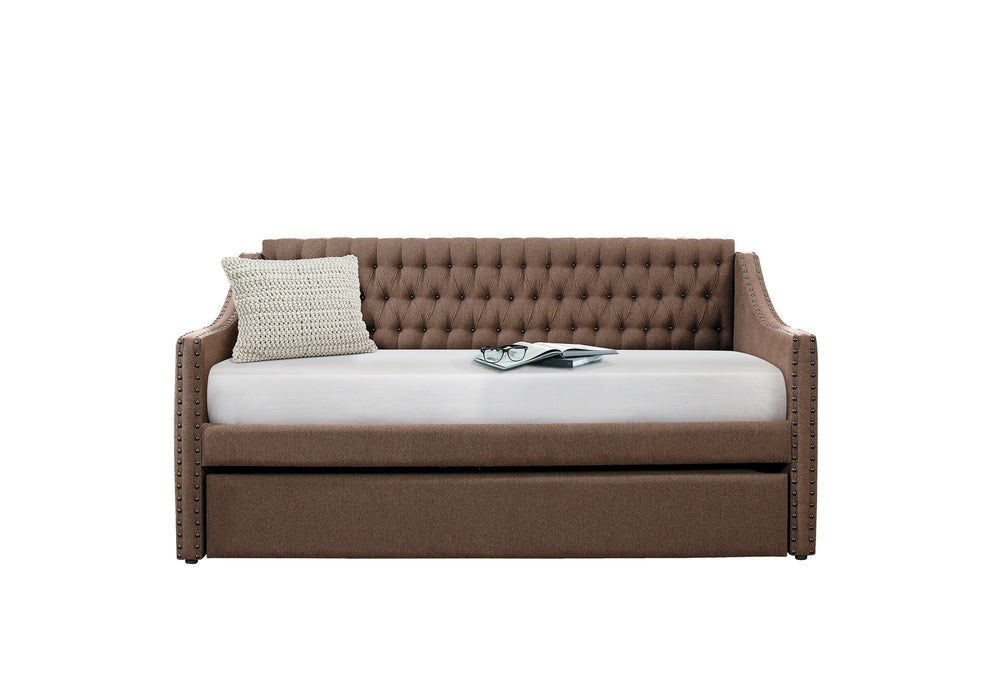 Tulney Brown Daybed with Trundle - 4966BR - Lara Furniture