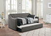 Tulney Dark Gray Daybed with Trundle - 4966DG - Lara Furniture