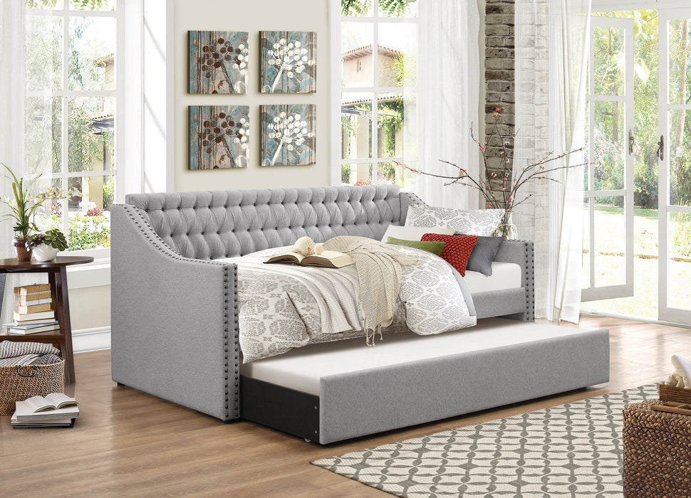 Tulney Gray Daybed with Trundle - 4966 - Lara Furniture