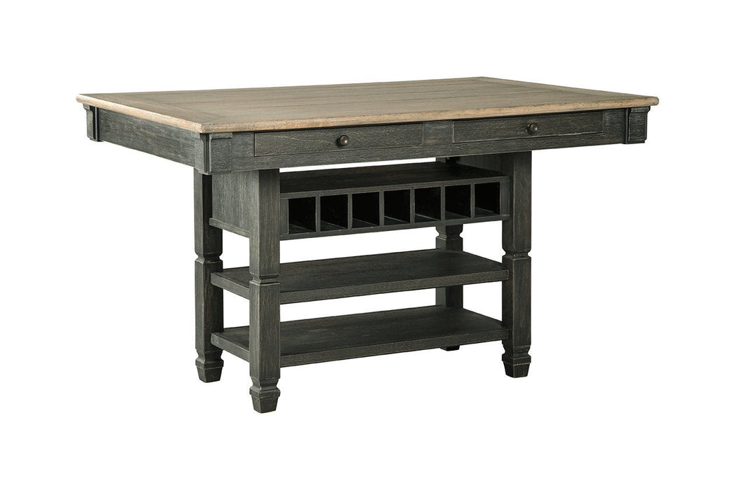 Tyler Creek Black/Gray Counter Height Dining Table - D736-32 - Lara Furniture