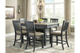 Tyler Creek Black/Gray Counter Height Dining Table - D736-32 - Lara Furniture