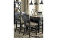 Tyler Creek Black/Gray Counter Height Dining Table - D736-32 - Lara Furniture