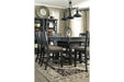 Tyler Creek Black/Gray Counter Height Dining Table - D736-32 - Lara Furniture