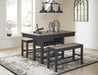 Tyler Creek Black-Gray Counter Height Set - Lara Furniture