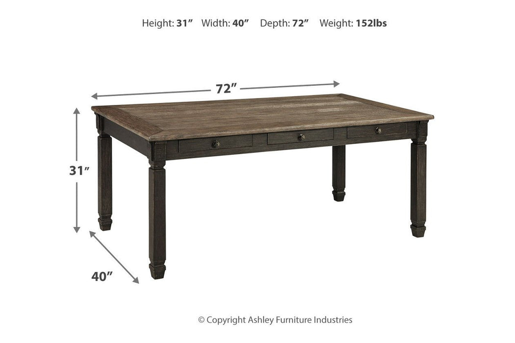 Tyler Creek Black/Gray Dining Table - D736-25 - Lara Furniture