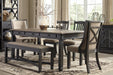 Tyler Creek Black/Gray Dining Table - D736-25 - Lara Furniture