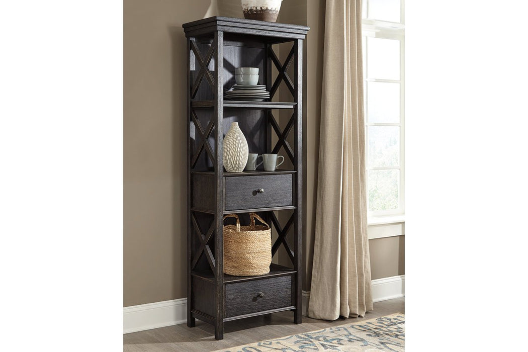 Tyler Creek Black/Gray Display Cabinet - D736-76 - Lara Furniture