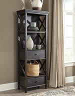 Tyler Creek Black/Gray Display Cabinet - D736-76 - Lara Furniture