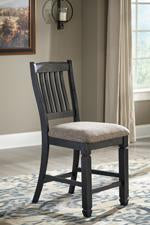 Tyler Creek Black/Grayish Brown Counter Height Bar Stool (Set of 2) - D736-124 - Lara Furniture