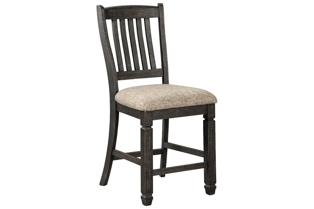 Tyler Creek Black/Grayish Brown Counter Height Bar Stool (Set of 2) - D736-124 - Lara Furniture