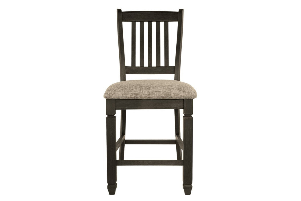 Tyler Creek Black/Grayish Brown Counter Height Bar Stool (Set of 2) - D736-124 - Lara Furniture