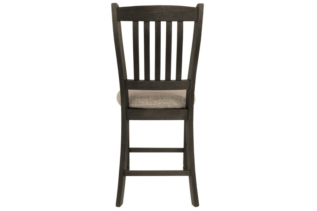 Tyler Creek Black/Grayish Brown Counter Height Bar Stool (Set of 2) - D736-124 - Lara Furniture