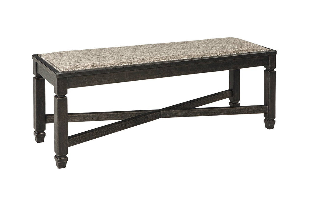 Tyler Creek Black/Grayish Brown Dining Bench - D736-00 - Lara Furniture