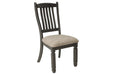 Tyler Creek Black/Grayish Brown Dining Chair (Set of 2) - D736-01 - Lara Furniture