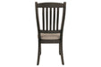 Tyler Creek Black/Grayish Brown Dining Chair (Set of 2) - D736-01 - Lara Furniture