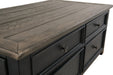 Tyler Creek Grayish Brown/Black Coffee Table with Lift Top - T736-20 - Lara Furniture