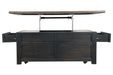 Tyler Creek Grayish Brown/Black Coffee Table with Lift Top - T736-20 - Lara Furniture