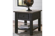 Tyler Creek Grayish Brown/Black End Table - T736-3 - Lara Furniture