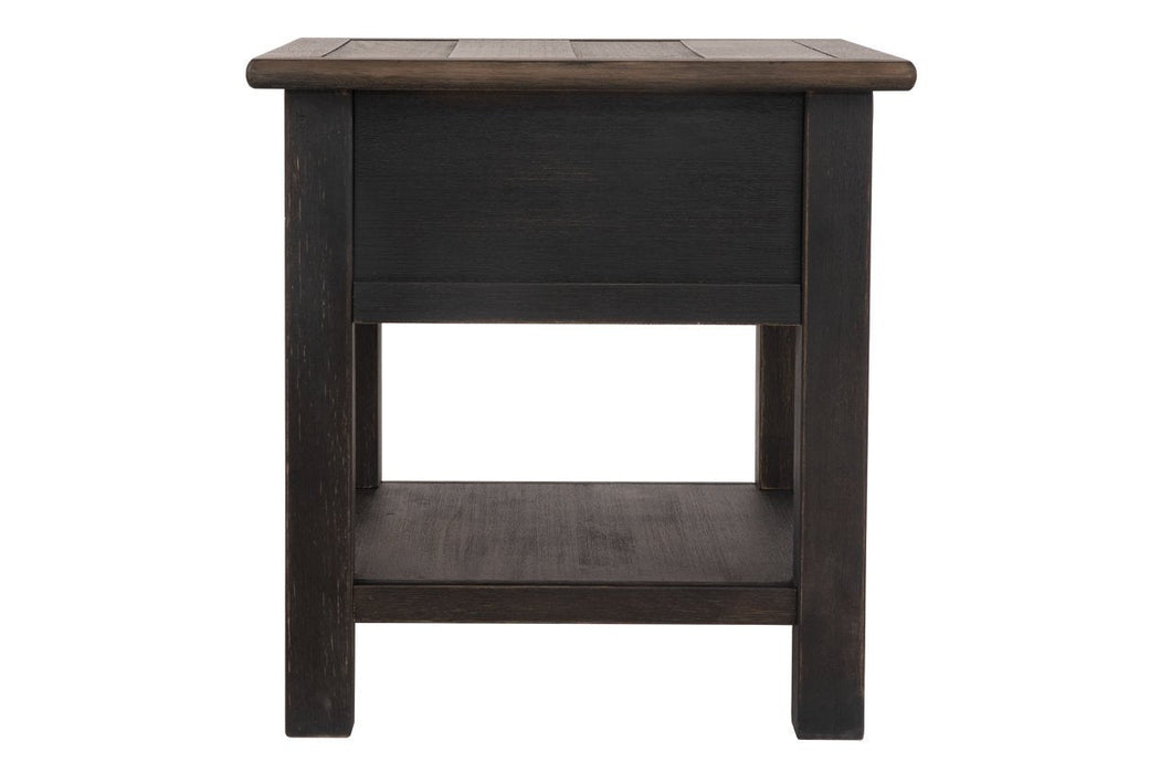 Tyler Creek Grayish Brown/Black End Table - T736-3 - Lara Furniture