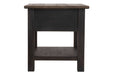 Tyler Creek Grayish Brown/Black End Table - T736-3 - Lara Furniture