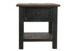 Tyler Creek Grayish Brown/Black End Table - T736-3 - Lara Furniture