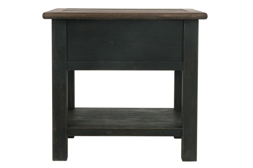 Tyler Creek Grayish Brown/Black End Table - T736-3 - Lara Furniture