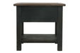 Tyler Creek Grayish Brown/Black End Table - T736-3 - Lara Furniture