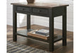 Tyler Creek Grayish Brown/Black Sofa/Console Table - T736-4 - Lara Furniture