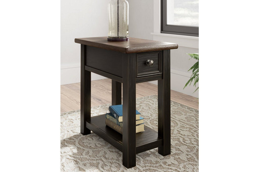 Tyler Creek Two-tone Chairside End Table - T736-107 - Lara Furniture