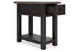 Tyler Creek Two-tone Chairside End Table - T736-107 - Lara Furniture