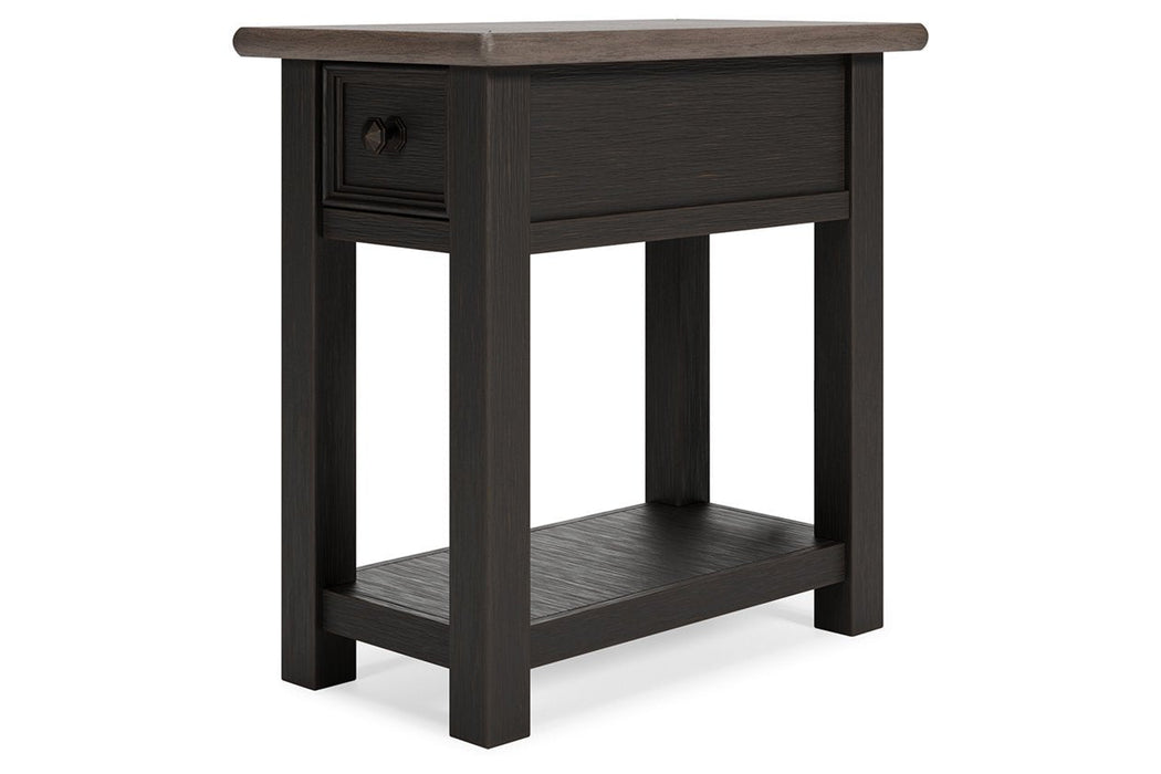 Tyler Creek Two-tone Chairside End Table - T736-107 - Lara Furniture