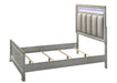 Vail Gray LED King Panel Bed - Lara Furniture