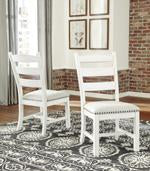 Valebeck Beige/White Dining Chair (Set of 2) - D546-01 - Lara Furniture