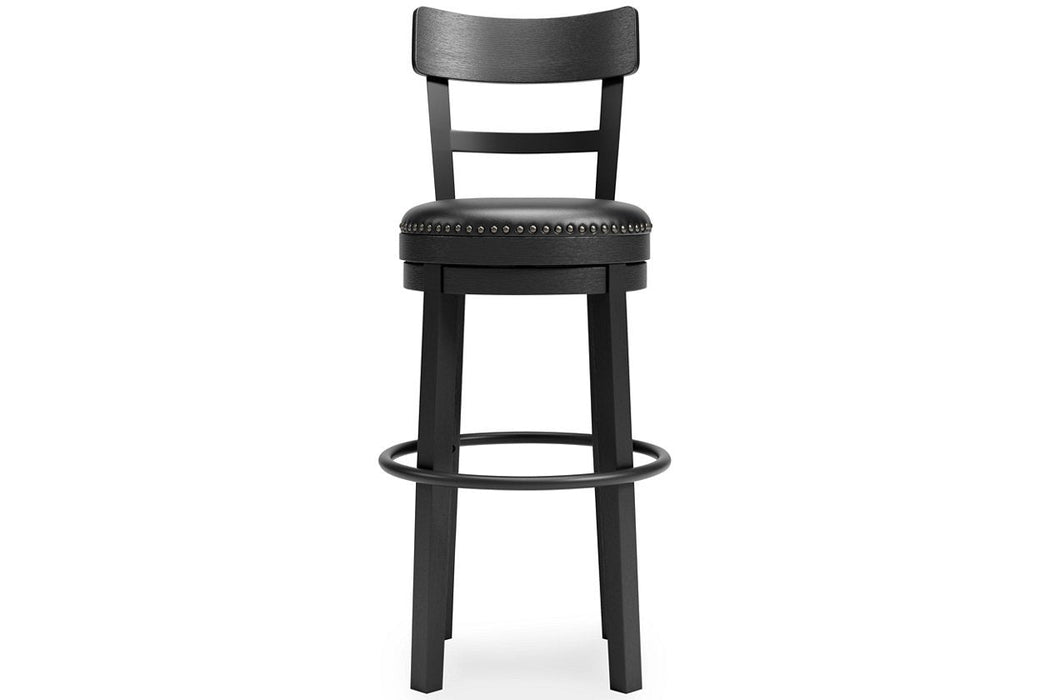 Valebeck Black Bar Height Bar Stool - D546-630 - Lara Furniture