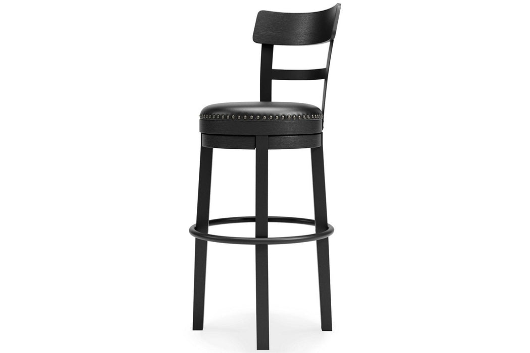 Valebeck Black Bar Height Bar Stool - D546-630 - Lara Furniture