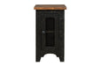 Valebeck Black/Brown Chairside End Table - T468-7 - Lara Furniture