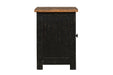 Valebeck Black/Brown Chairside End Table - T468-7 - Lara Furniture