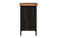 Valebeck Black/Brown Chairside End Table - T468-7 - Lara Furniture