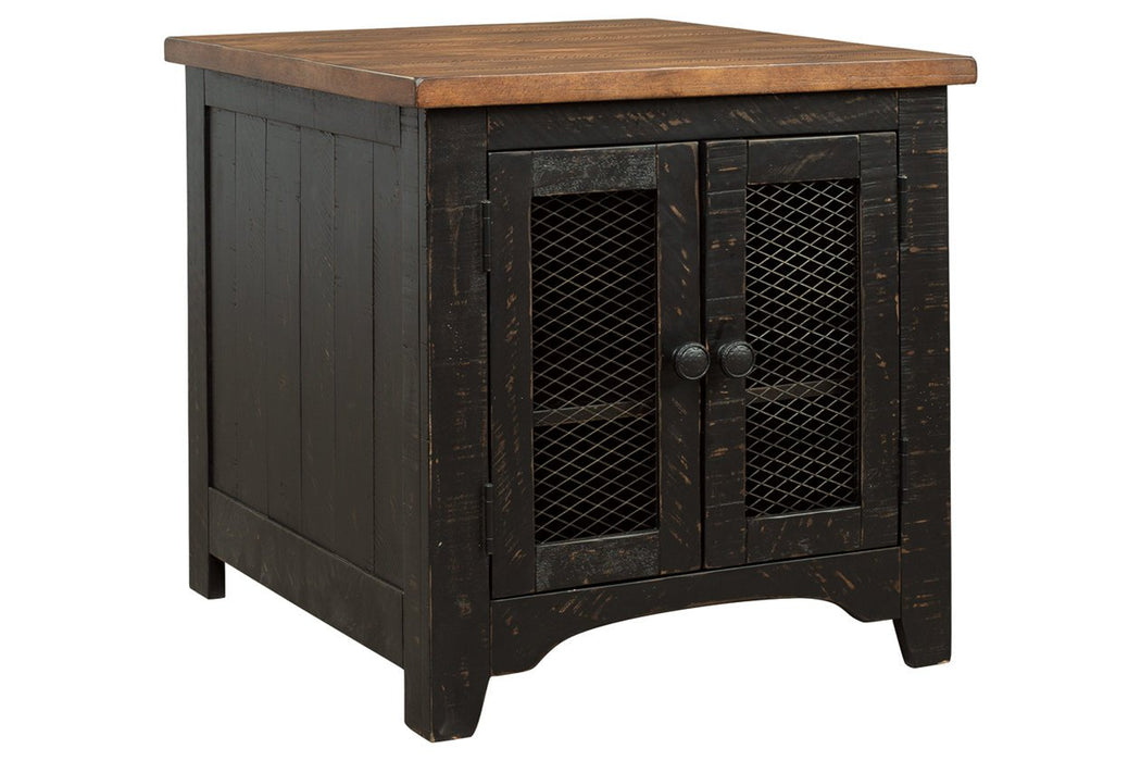 Valebeck Black/Brown End Table - T468-3 - Lara Furniture