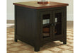 Valebeck Black/Brown End Table - T468-3 - Lara Furniture