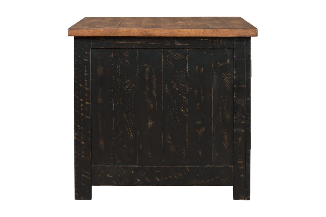 Valebeck Black/Brown End Table - T468-3 - Lara Furniture